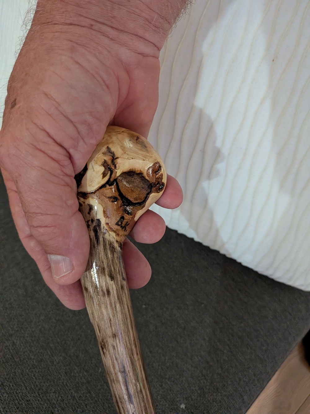 Varnished Maple Wood Walking Cane